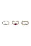 Pieces - Ring - Maria - 3-pack - Silver - Ditte Estrup