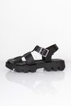 Pieces - Sandal - PC Carla Leather Sandal - Black
