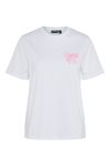 Pieces - T-shirt - Scarlett ss printed t-shirt - Bright White/Small Bow