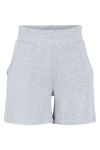 Pieces - Shorts - PC Liola HW Sweat Shorts Lounge - Light Grey Melange