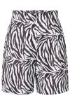Pieces - Shorts - PC Size Zebra HW Shorts - Bright White Black Zebra 