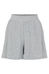 Pieces - Shorts - Ribbi HW Shorts - Light Grey Melange