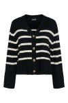 Pieces - Cardigan - PC Sia LS Cardigan - Black White