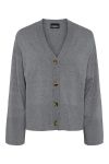 Pieces - Cardigan - PC Sia LS Cardigan - Medium Grey Melange
