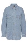 Pieces - Skjorte - PC Billo LS Shirt - Light Blue Denim
