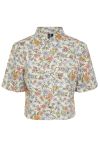 Pieces - Skjorte - PC Blume SS Shirt - Birch
