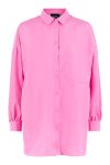 Pieces - Skjorte - PC Chrilina LS Oversized Shirt - Prism Pink