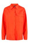 Pieces - Skjorte - PC Jylla LS Shirt - Cherry Tomato