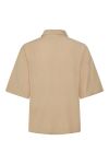 Pieces - Skjorte - PC Milano SS Shirt - Safari