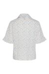 Pieces - Skojrte - PC Mille 2/4 Frill Shirt - Bright White/Flower
