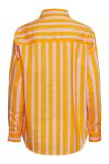 Pieces - Skjorte - PC Letty LS Loose Shirt - Banana With stripes