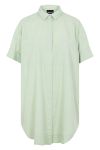 Pieces - Skjorte - PC Sillu SS Oversized Shirt - Desert Sage