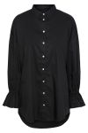 Pieces - Skjorte - PC Tessi Ls Oversized Shirt - Black