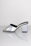 Pieces - Sko - PC Louisa Metallic Sandal - Silver Colour