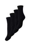 Pieces - Strømper - PC Elisa 4 Pack Socks Noos - Black