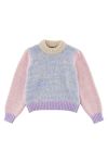 Pieces - Strik - PC Felisia 3/4 High Neck Wool Knit - Pale Iris