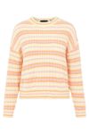 Pieces - Strik - PC Gina LS O-neck Knit - Dawn/Muskmelon