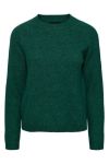 Pieces - Strik - PC Juliana LS O-Neck Knit - Trekking Green