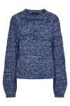 Pieces - Strik - Pc Nuella Ls O-Neck Knit Bc - Bellwether Blue