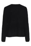 Pieces - Bluse - PC Silly LS Reversible Tie Knit - Black