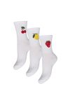Pieces - Strømper - PC Sanni Socks 3 Pack - Bright White