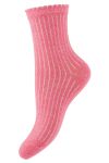 Pieces - Strømper - Sebby Glitter Rib Socks - Fruit Dove