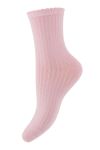 Pieces - Strømper - PC Sebby Glitter Rib Socks - Prism Pink