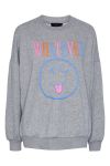 Pieces - Sweatshirt - PC Jace LS Loose Sweat - Light Grey Melange