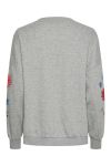 Pieces - Sweatshirt - Pc Ninah Ls Sweatshirt - Light Grey Melange