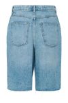 Pieces - Shorts - Tasha Mw Baggy Denim Shorts - Light Blue Denim