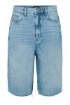 Pieces - Shorts - Tasha Mw Baggy Denim Shorts - Light Blue Denim