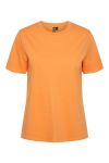 Pieces - T-shirt - PC Ria SS Solid Tee - Tangerine