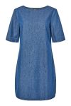 Pieces - Kjole - Tenim Ss Dress - Medium Blue Denim