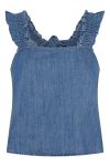 Pieces - Top - PC Hope SL Top - Medium Blue Denim