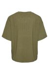 Pieces - T-shirt - PC Kylie SS Oversized Tee - Deep Lichen Green