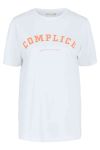 Pieces - T-shirt - PC Lanea SS Print Tee - Bright White