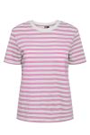 Pieces - T-shirt - PC Ria SS Tee Stripes - Pastel Lavender