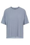 Pieces - T-shirt - Ribbi SS Oversized Tee - Blue Fog