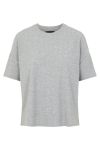 Pieces - T-shirt - Ribbi SS Oversized Tee - Light Grey Melange