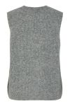 Pieces - Vest - PC Silly Sl Reversible Tie Vest - Medium Grey Melange