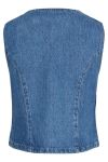 Pieces - Vest - Pcsky Vest - Medium Blue Denim