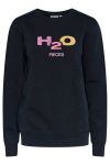 Pieces x H2O - Sweatshirt - PC Mixtape LS O-Neck Sweat H2O - Navy Blazer