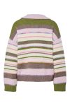 Pieces - Strik - Rye LS Polo Knit - Sphagnum Multi color