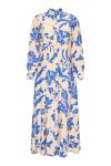 JDY - Kjole - Troya Life L/S Maxi Dress - Dazziling Blue Flowers