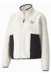 Puma - Jakke - CLSX Sherpa Track Jacket - White