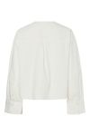 Y.A.S - Skjorte - Lea LS Short Shirt - Star White