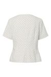 Y.A.S - Top - Dotly SS Blazer - Star White W. Black Dots (Levering midt juni)