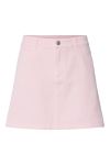 Pieces - Nederdel - Flora Mw A-Shape Denim Skirt - Pink-A-Boo
