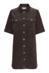 JDY - Kjole - Shiraz S/S Button Dress - Chocolate Torte (Levering midt august)