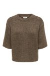JDY - T-shirt - Linea s/s Pullover O-Neck - Shitake